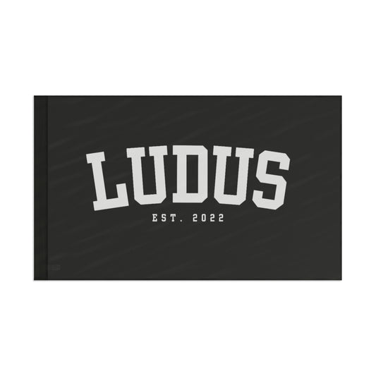 Black Ludus Lettered Flag