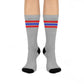 Old School Grey Crew Socks